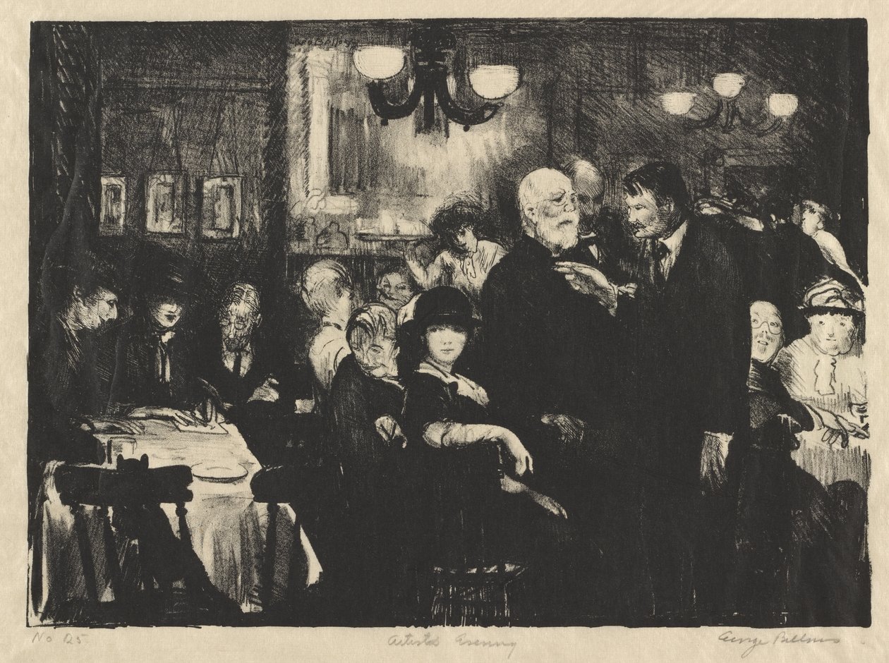 Taiteilijoiden ilta tekijältä George Bellows