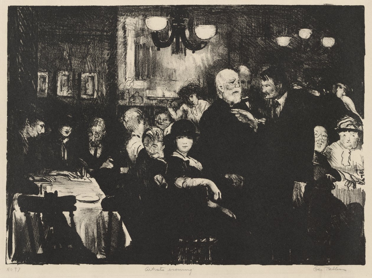 Taiteilijoiden ilta tekijältä George Bellows