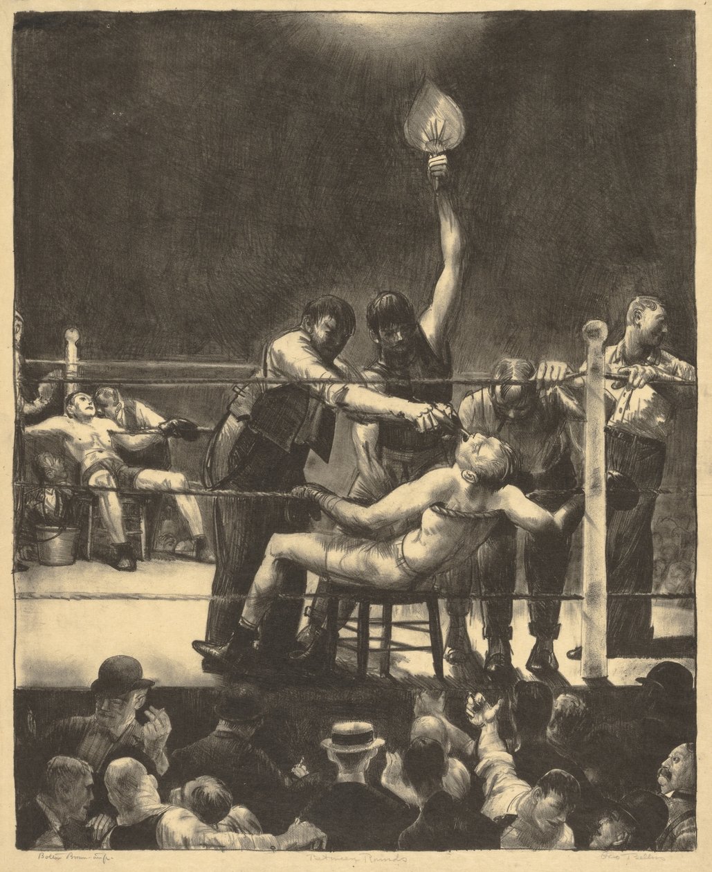 Erien välissä, suuri, ensimmäinen kivi tekijältä George Bellows