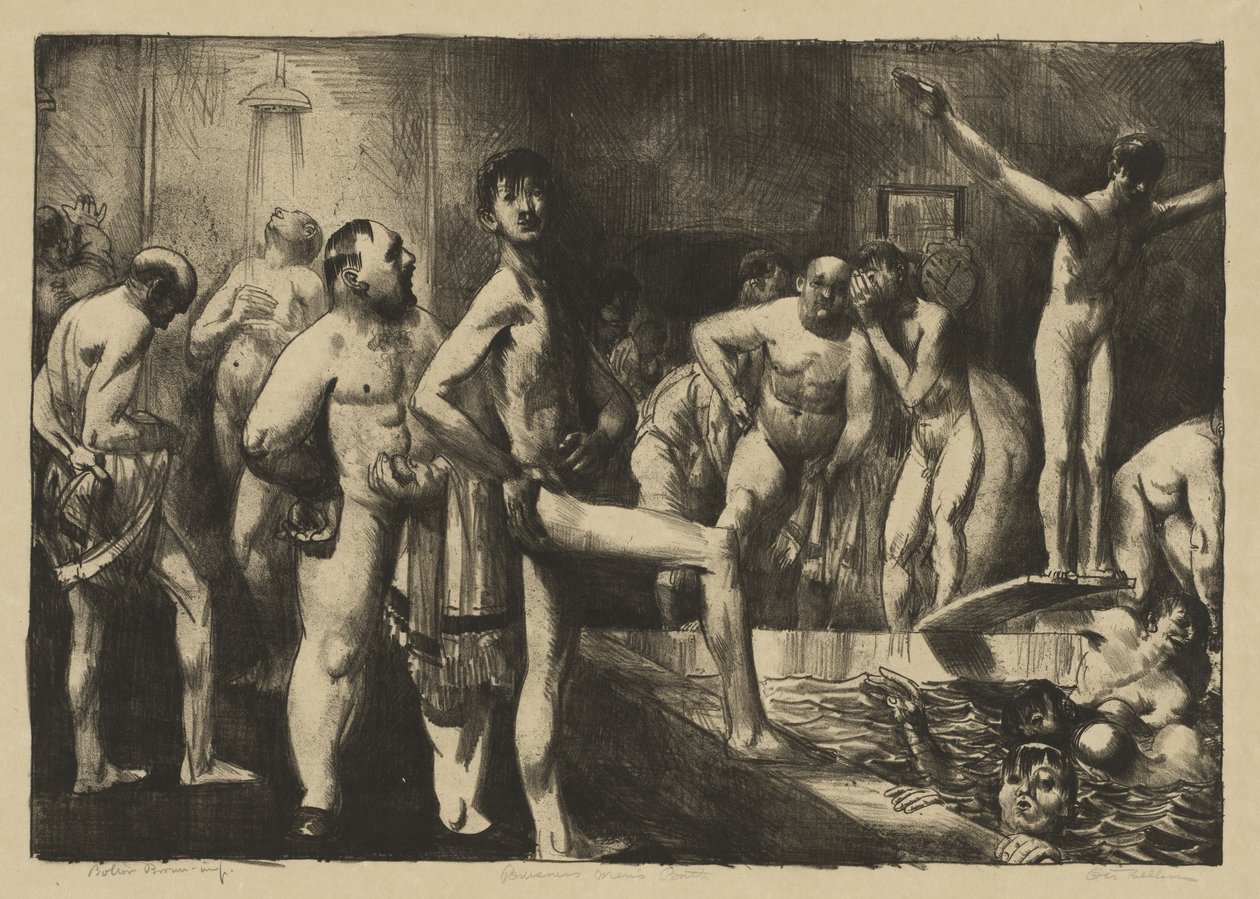 Liikemiesten kylpyhuone tekijältä George Bellows