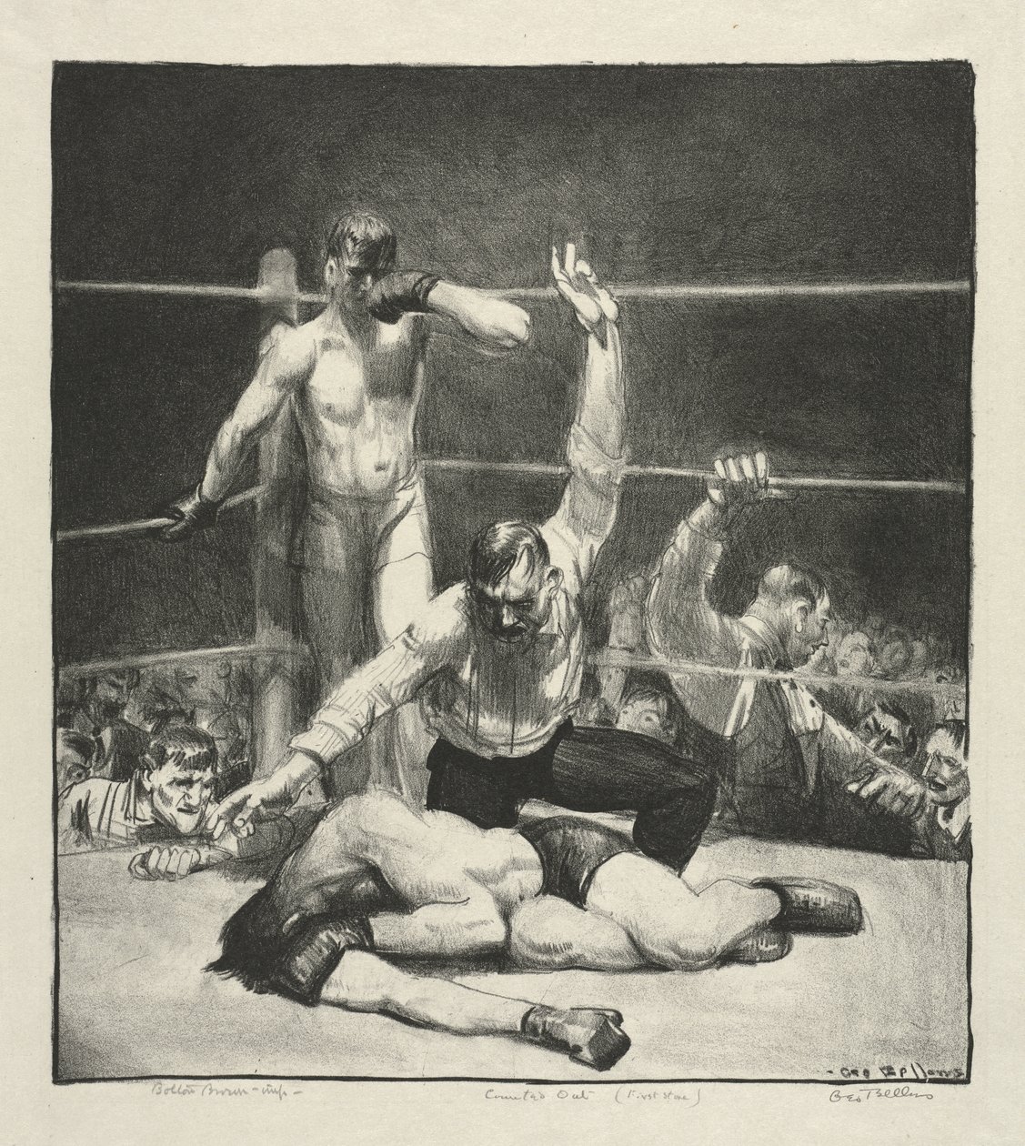 Laskettu ulos, Ensimmäinen kivi tekijältä George Bellows