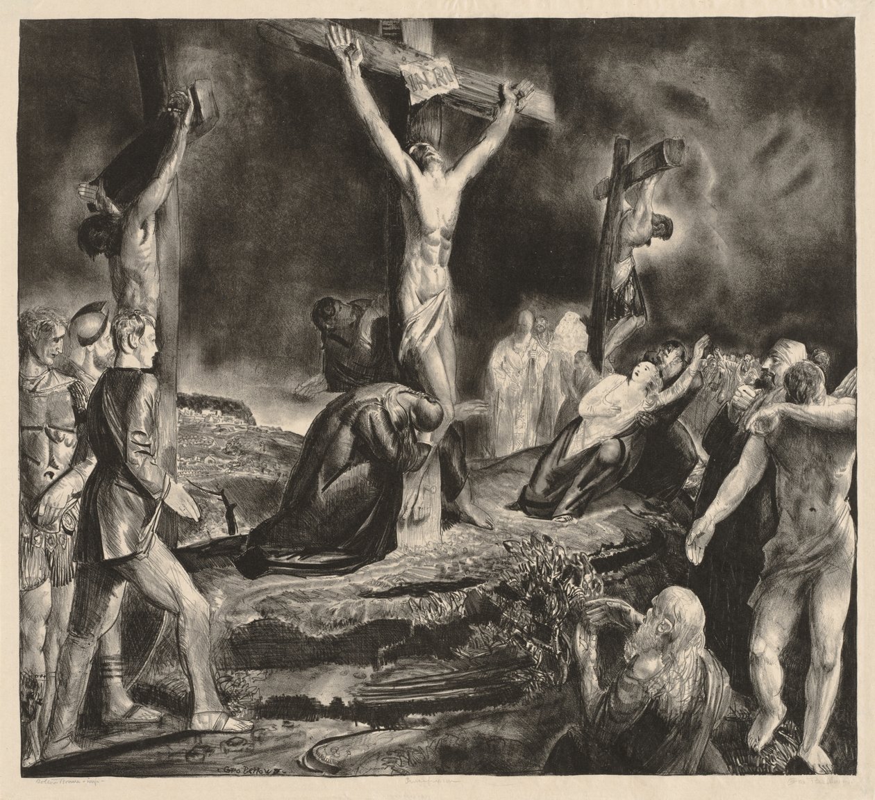 Kristuksen ristiinnaulitseminen tekijältä George Bellows