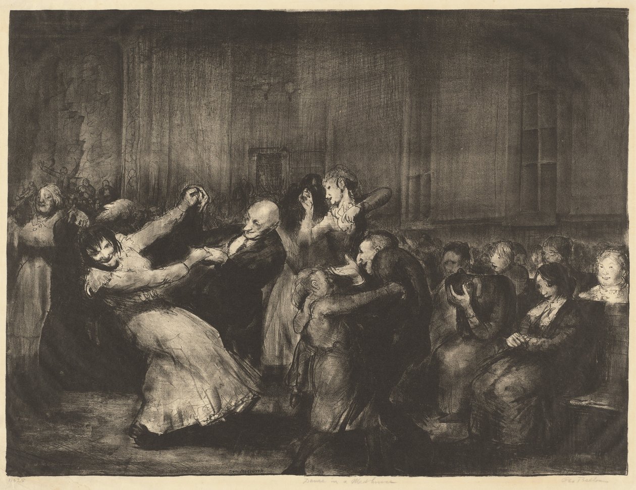 Tanssia hullujenhuoneessa tekijältä George Bellows