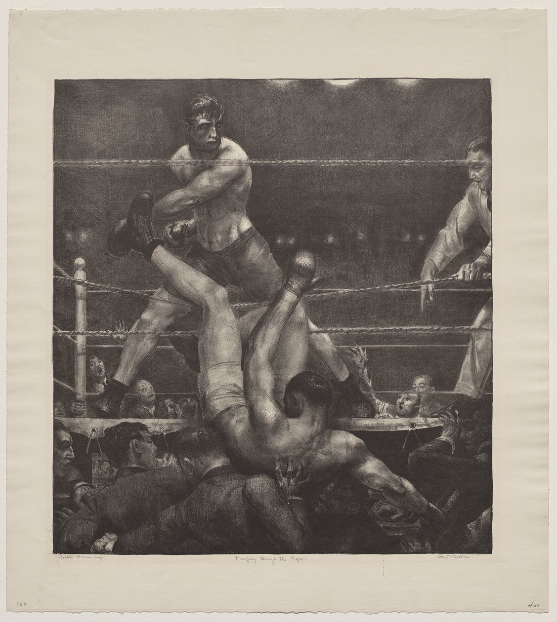 Dempsey kehäköysien välissä tekijältä George Bellows