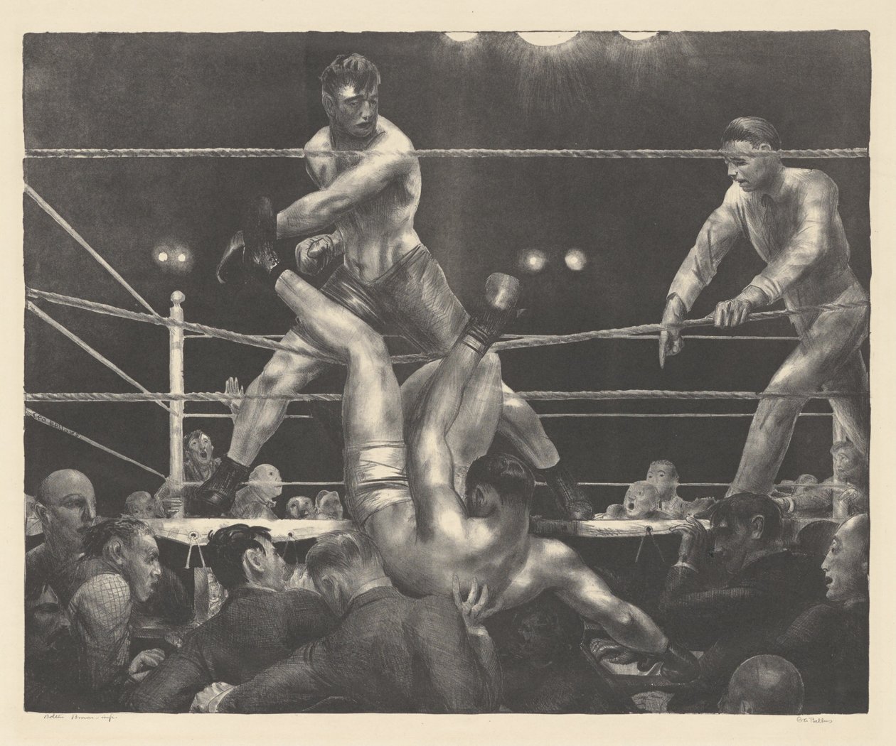 Dempsey ja Firpo tekijältä George Bellows