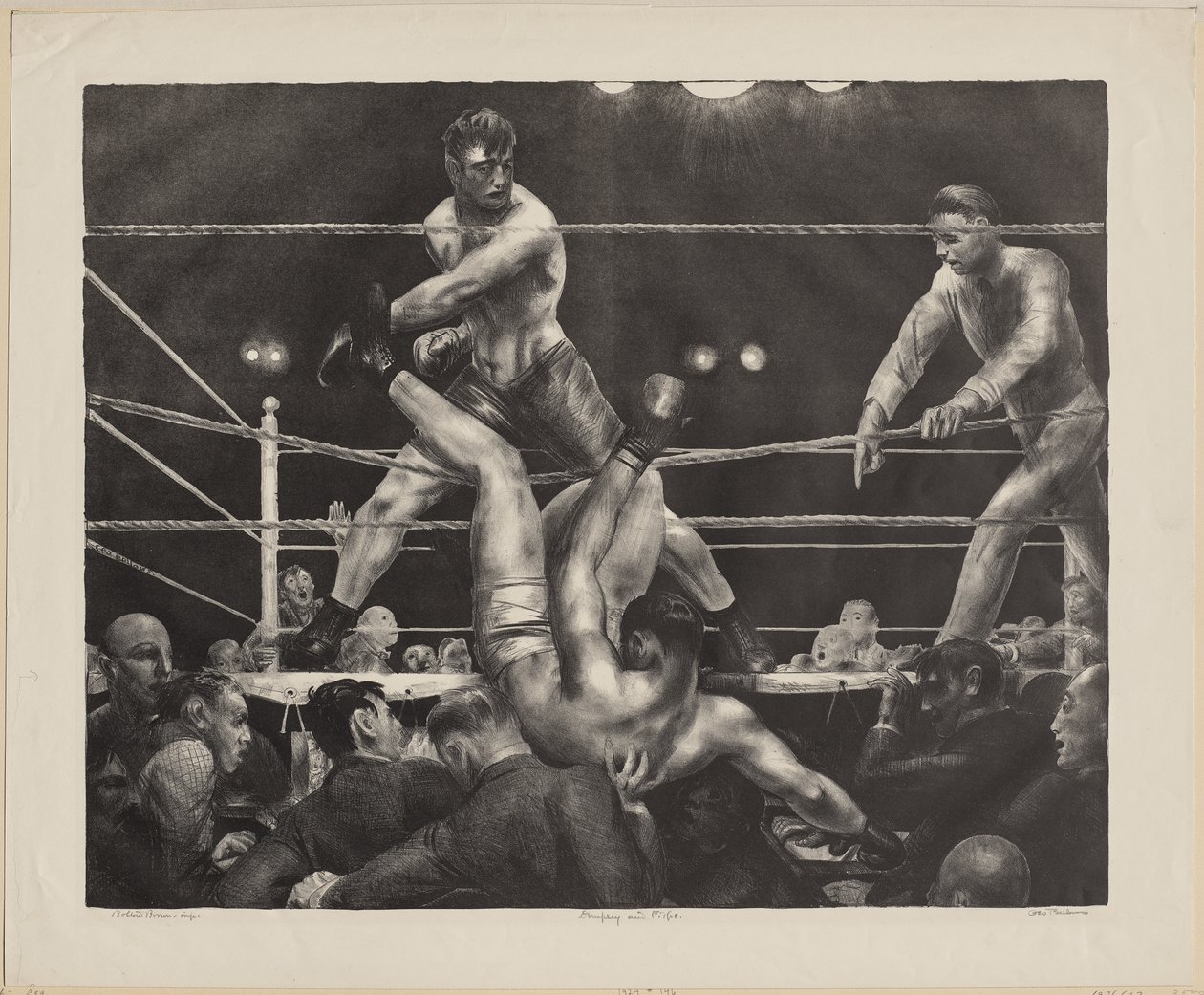 Dempsey ja Firpo tekijältä George Bellows