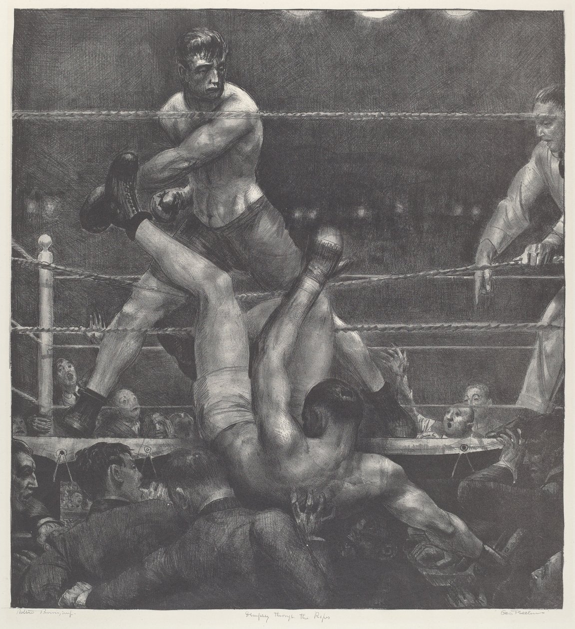Dempsey köysien läpi tekijältä George Bellows