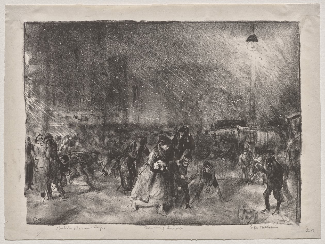 Ilta-ajan lumi tekijältä George Bellows