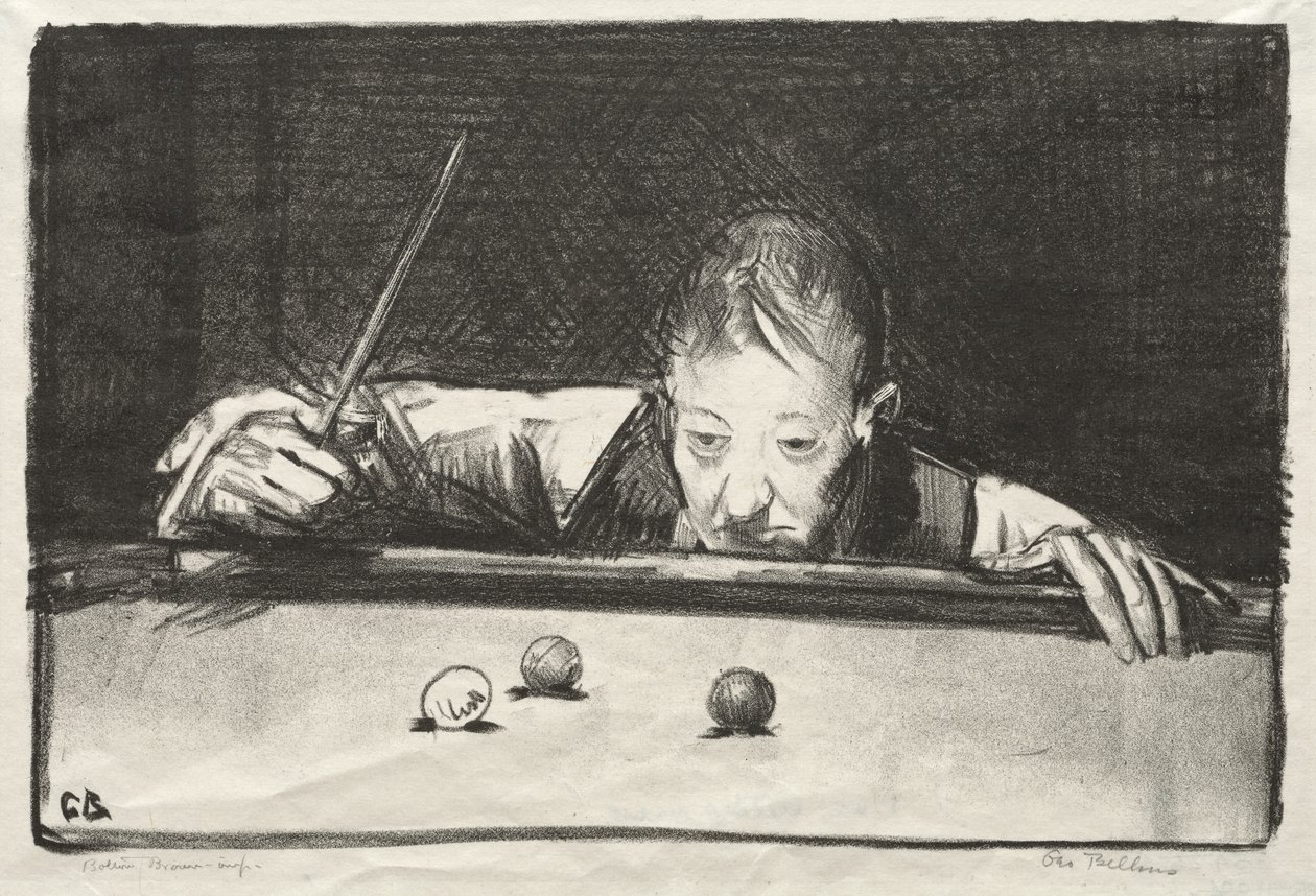 Sisätiloissa harjoitteleva urheilija tekijältä George Bellows