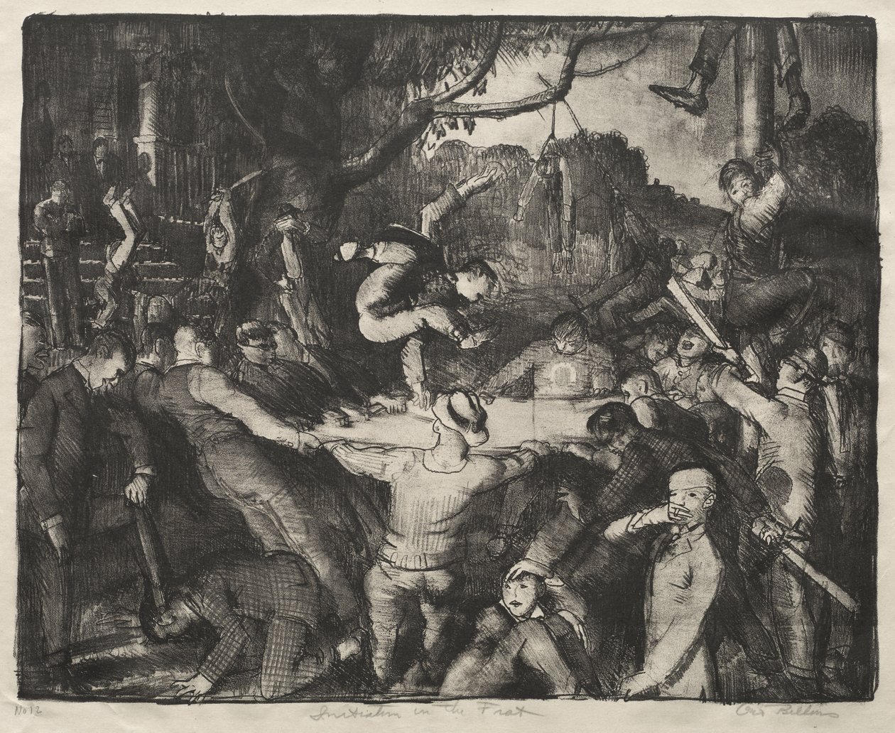 Vihkiminen opiskelijaveljeskuntaan tekijältä George Bellows