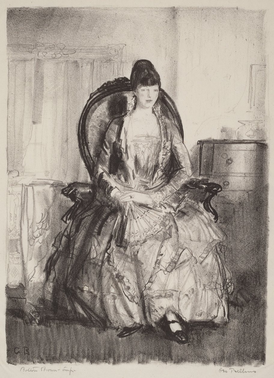 Nainen ja viuhka tekijältä George Bellows