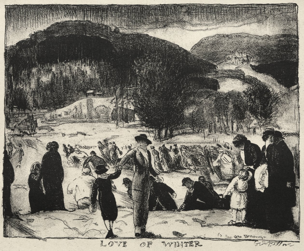 Rakkaus talveen, joulu 1917 tekijältä George Bellows