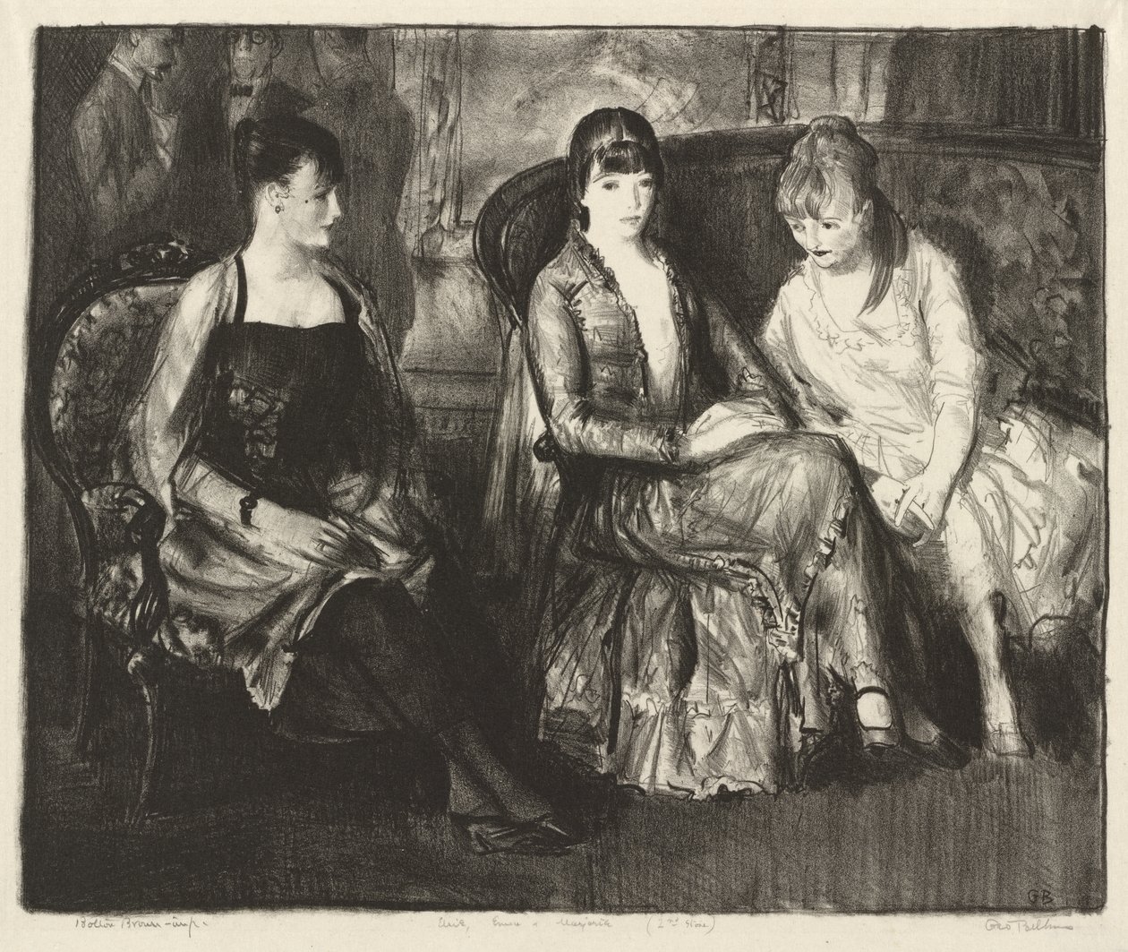 Marjorie, Emma ja Elsie, Toinen kivi tekijältä George Bellows