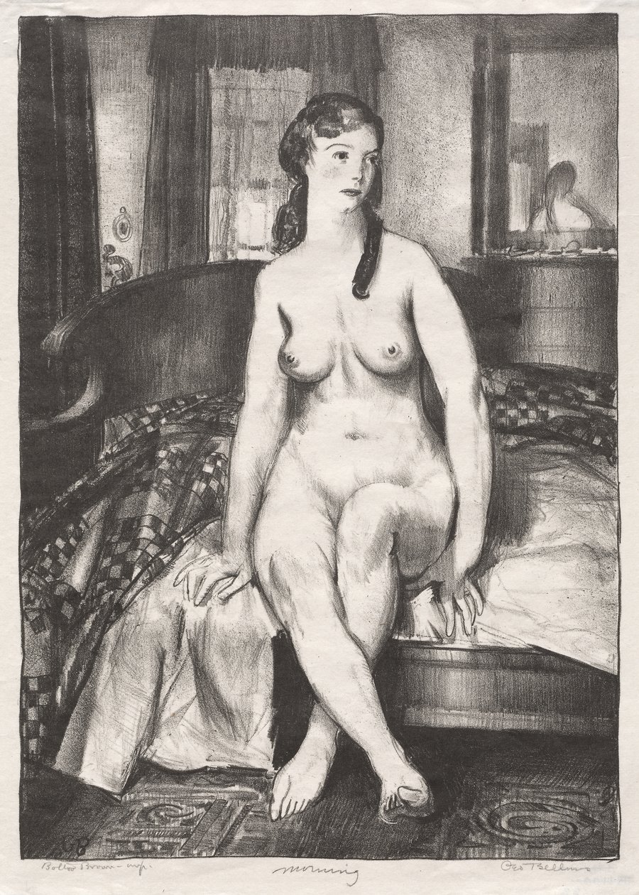 Aamu, Alasti sängyllä, Toinen kivi tekijältä George Bellows