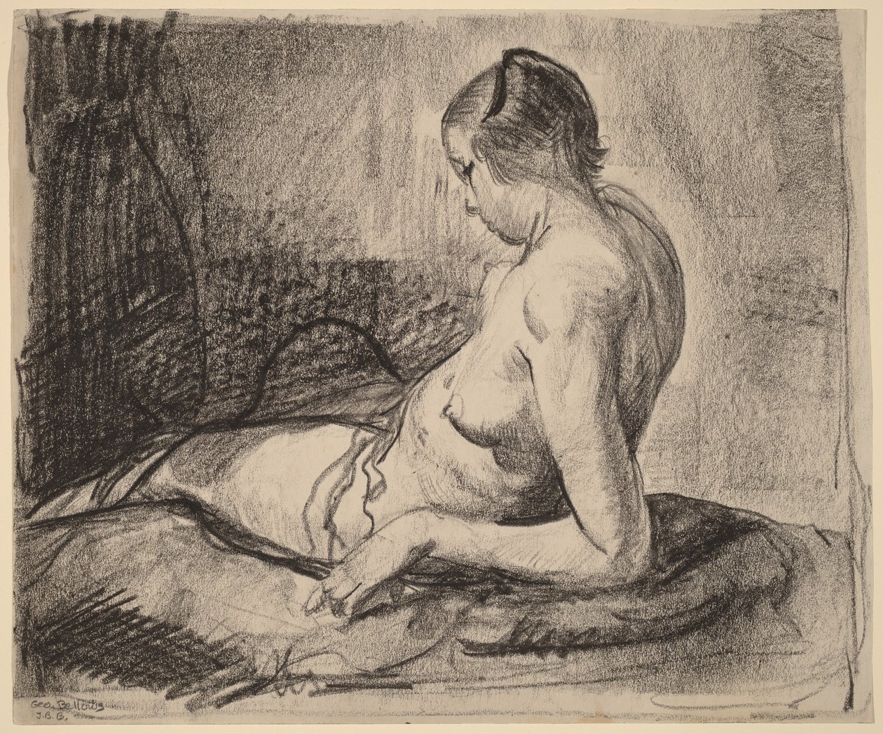 Makaava alaston tyttö tekijältä George Bellows