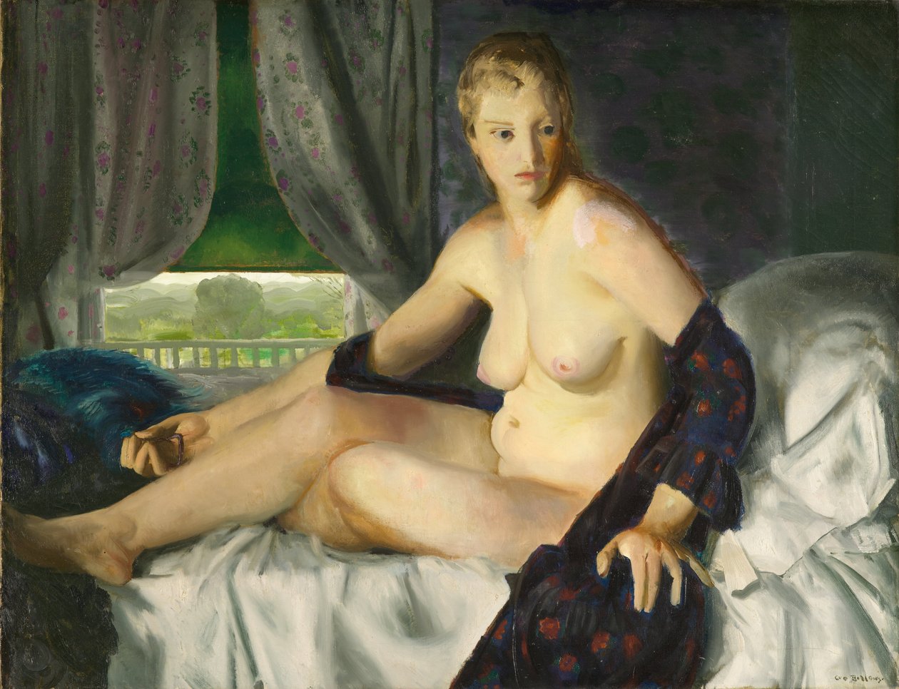 Alaston tuulettimen kanssa tekijältä George Bellows