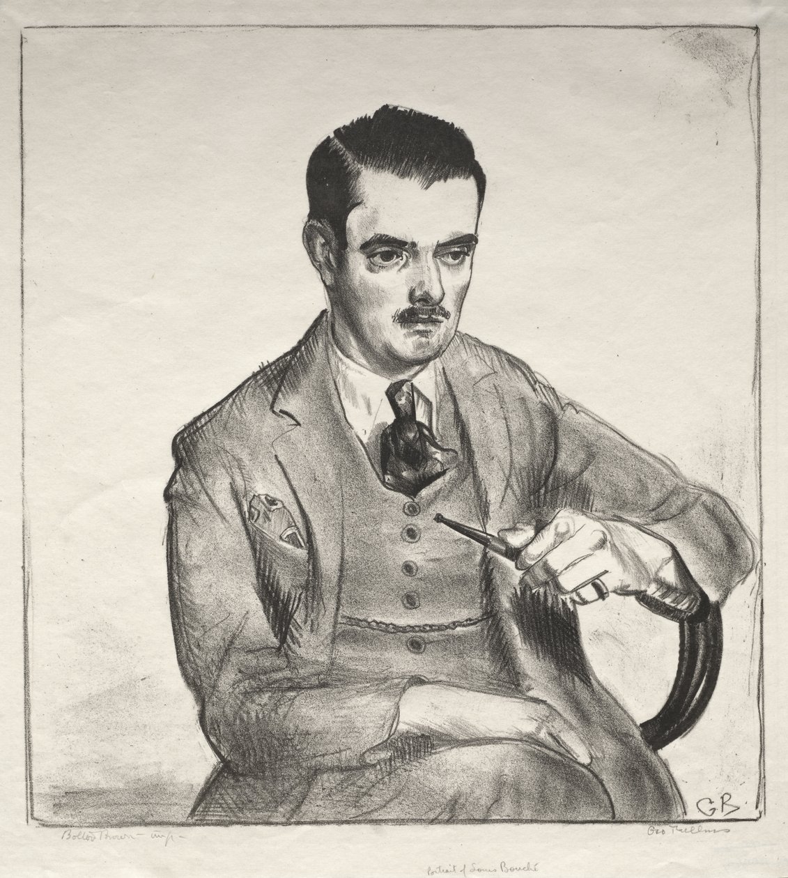 Muotokuva, Louis Bouché tekijältä George Bellows