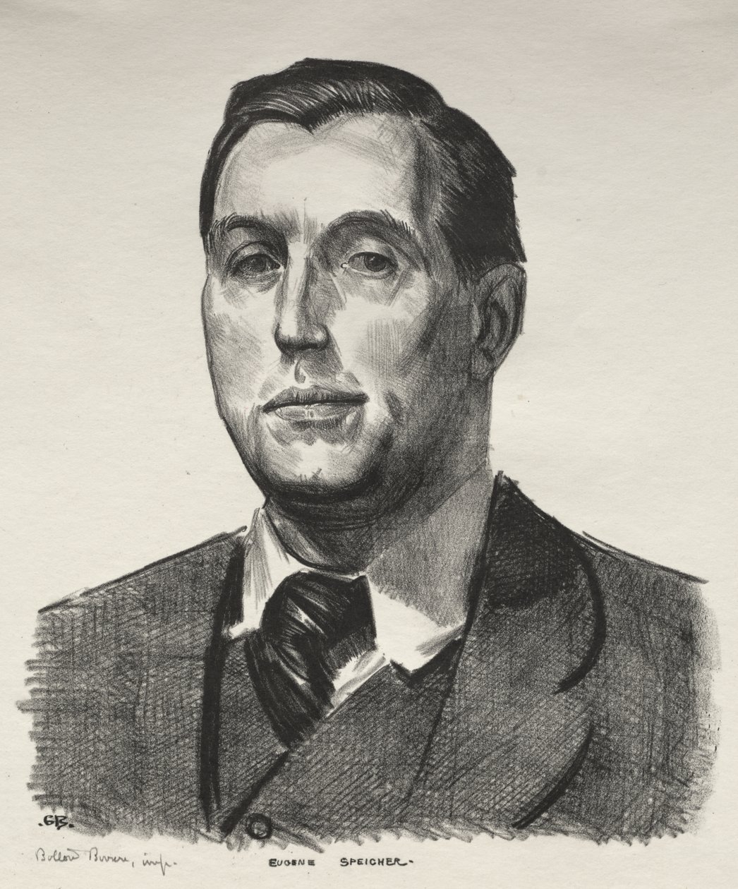 Eugene Speicherin muotokuva, Second Stone tekijältä George Bellows