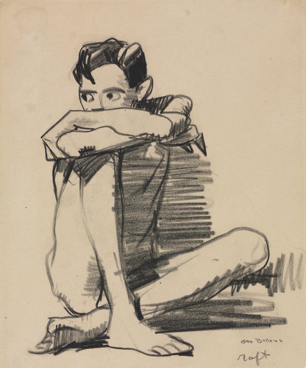 Istuva poika tekijältä George Bellows