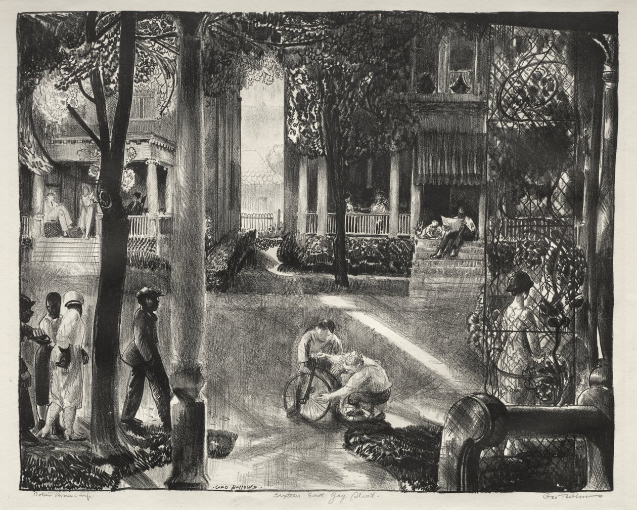 Sixteen East Gay Street tekijältä George Bellows