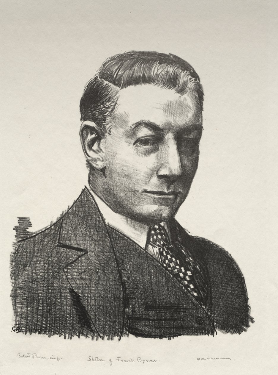 Luonnos Frank Byrnestä tekijältä George Bellows