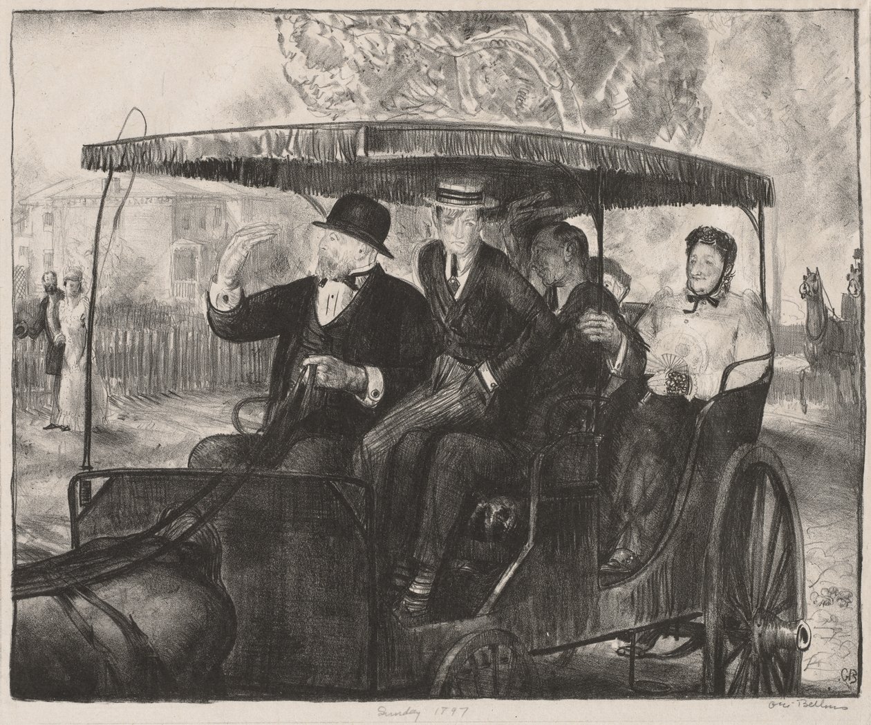 Sunnuntai 1897 tekijältä George Bellows