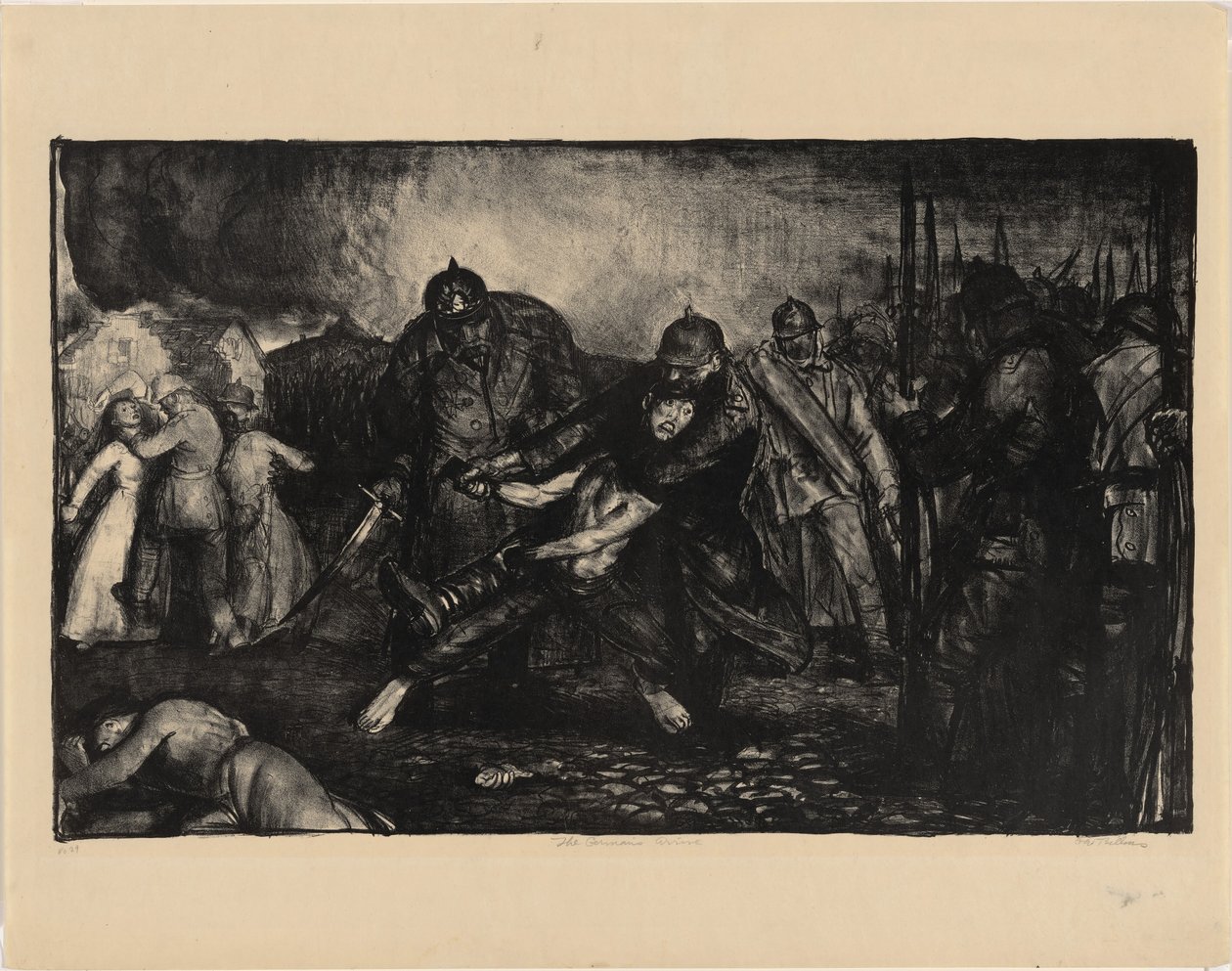 Saksalaiset saapuvat tekijältä George Bellows