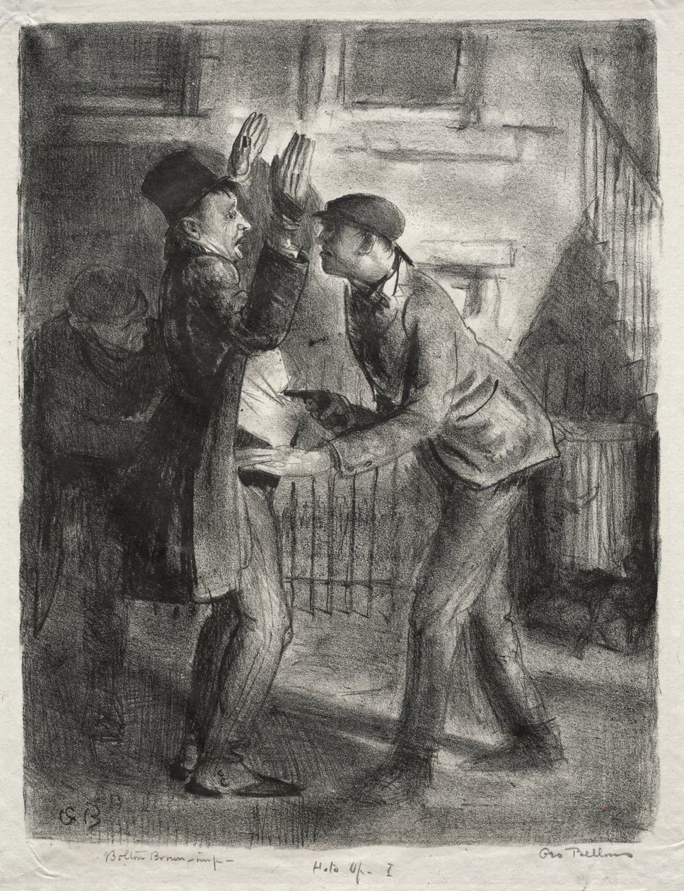Ryöstö, ensimmäinen vedostila tekijältä George Bellows
