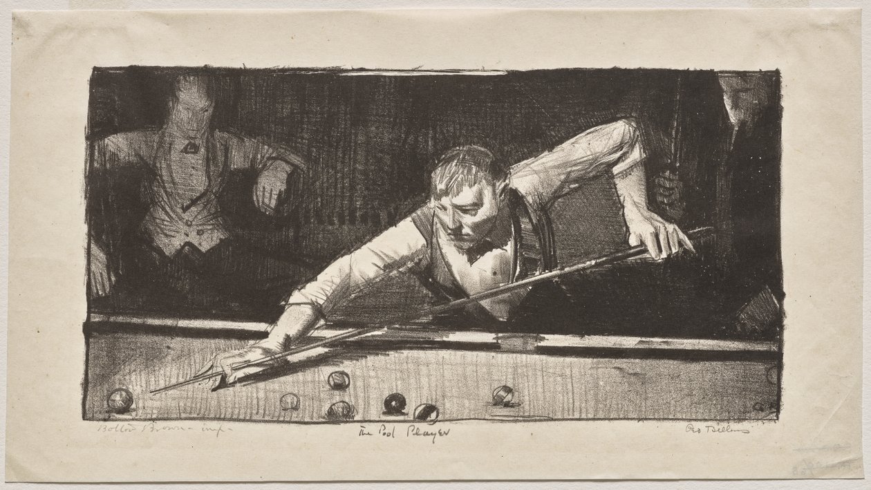 Biljardinpelaaja tekijältä George Bellows