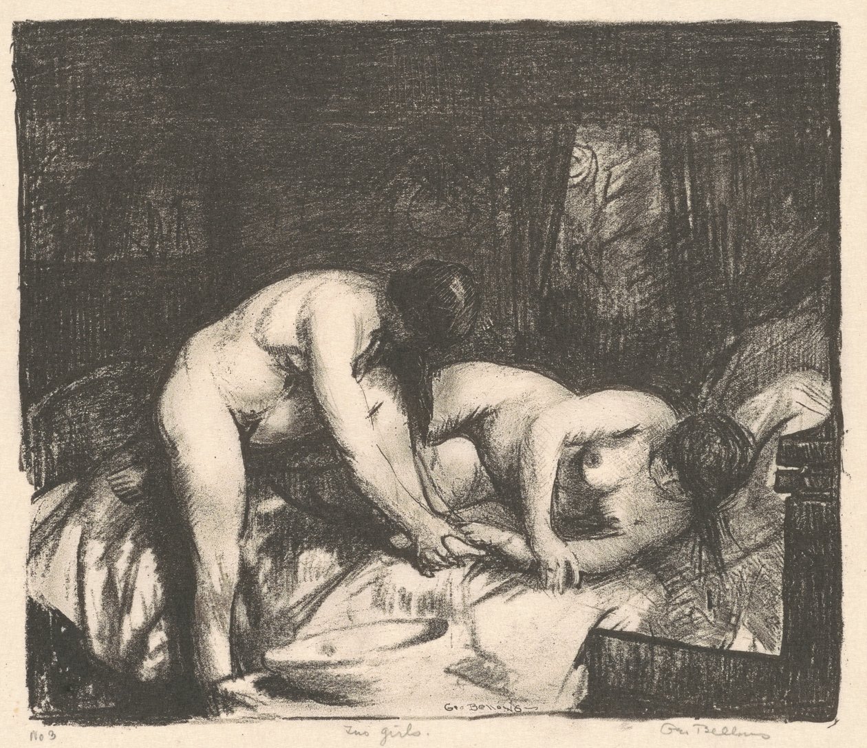 Kaksi tyttöä tekijältä George Bellows