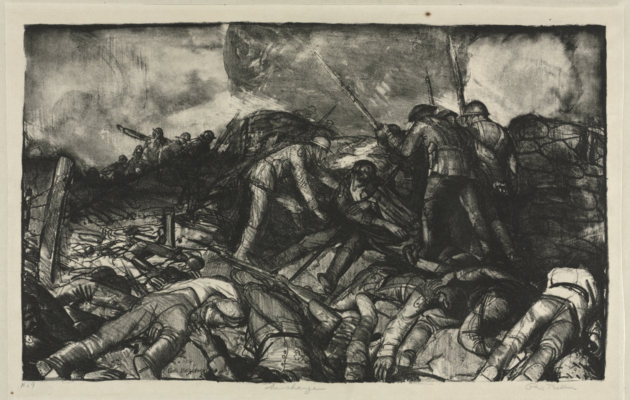 Sotasarja: Rynnäkkö tekijältä George Bellows