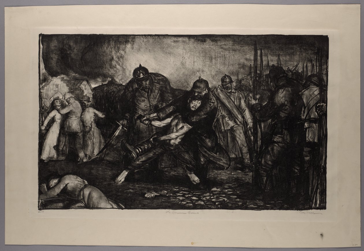 Sotasarja: Saksalaiset saapuvat tekijältä George Bellows