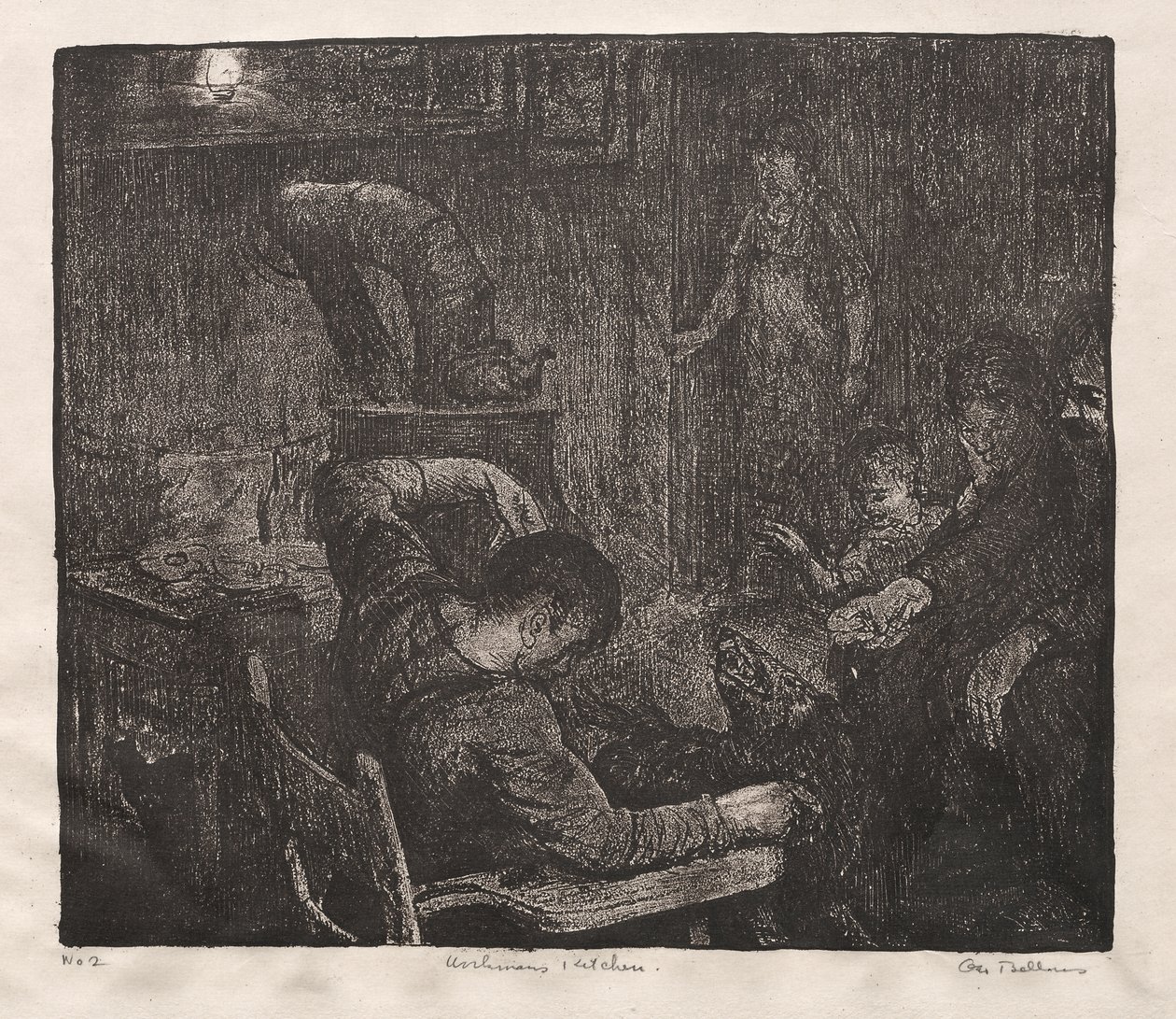 Työläisen keittiö tekijältä George Bellows