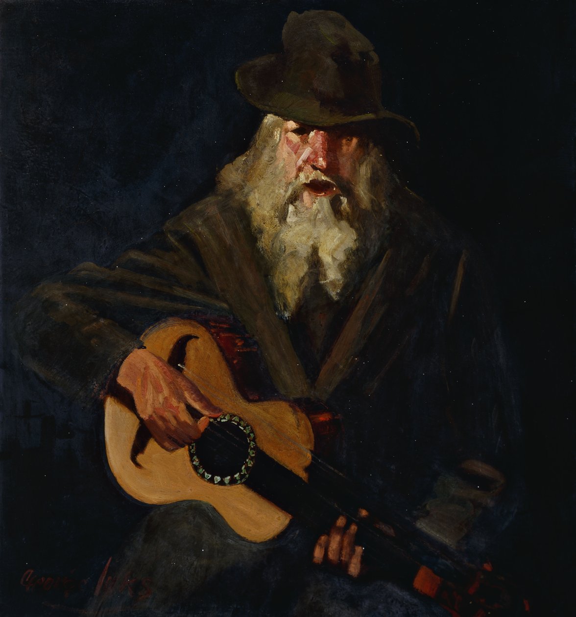 Hobo-muusikko tekijältä George Benjamin Luks