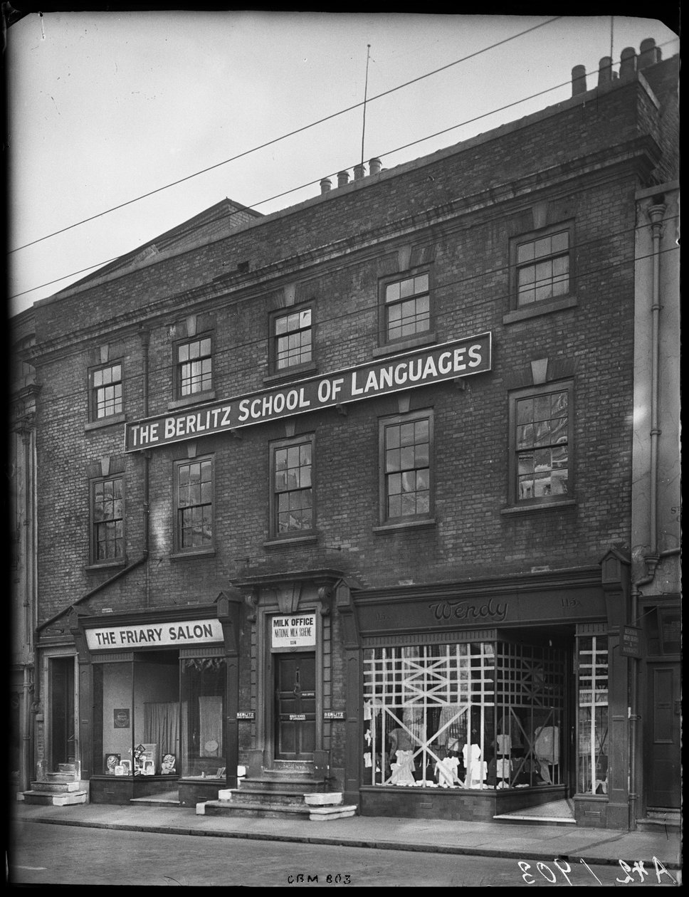 115A-117A Friar Gate, Derby, Derbyn kaupunki, 1942. tekijältä George Bernard Mason