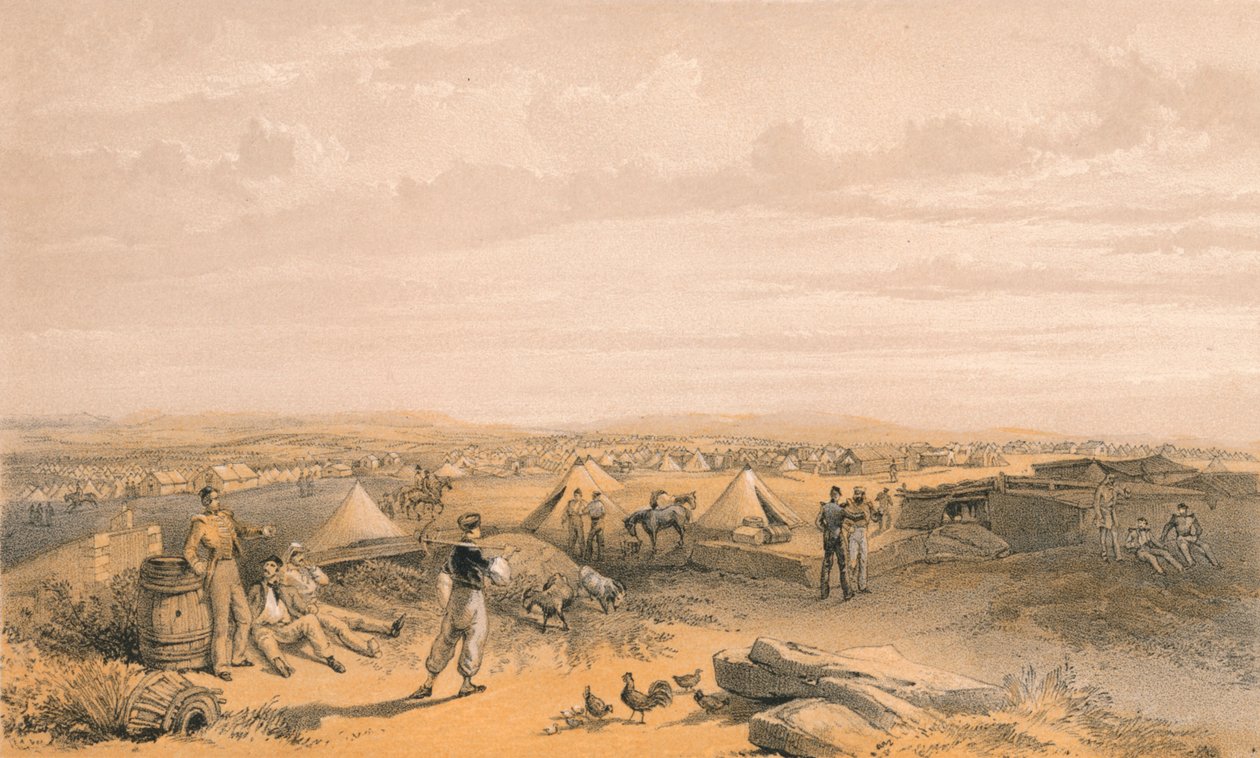 "4. divisioonan leiri", 1856 tekijältä George Brackenbury