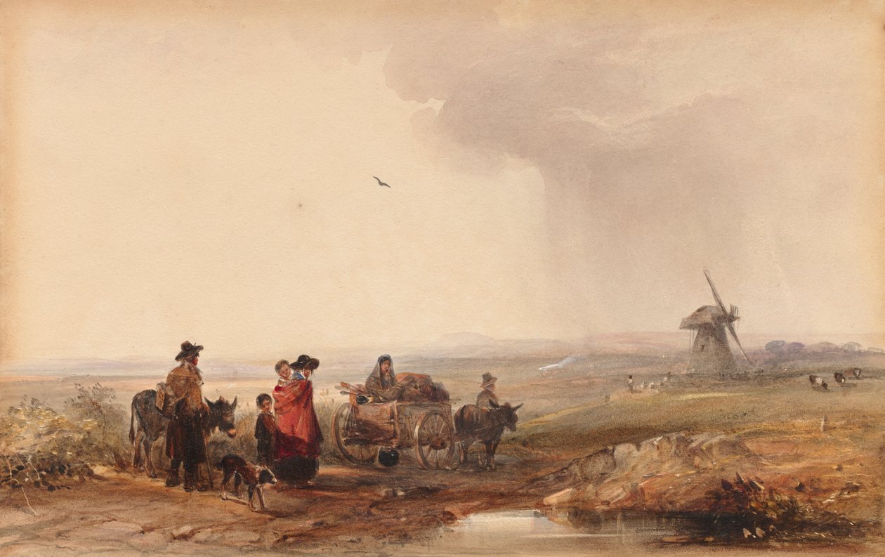 Gypsy Camp, Hollanti, 1800-luku. tekijältä George Bryant Campion