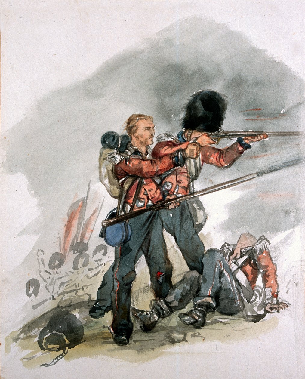 Kahden vartijan viimeinen osa taistelussa, noin 1854 tekijältä George Cadogan