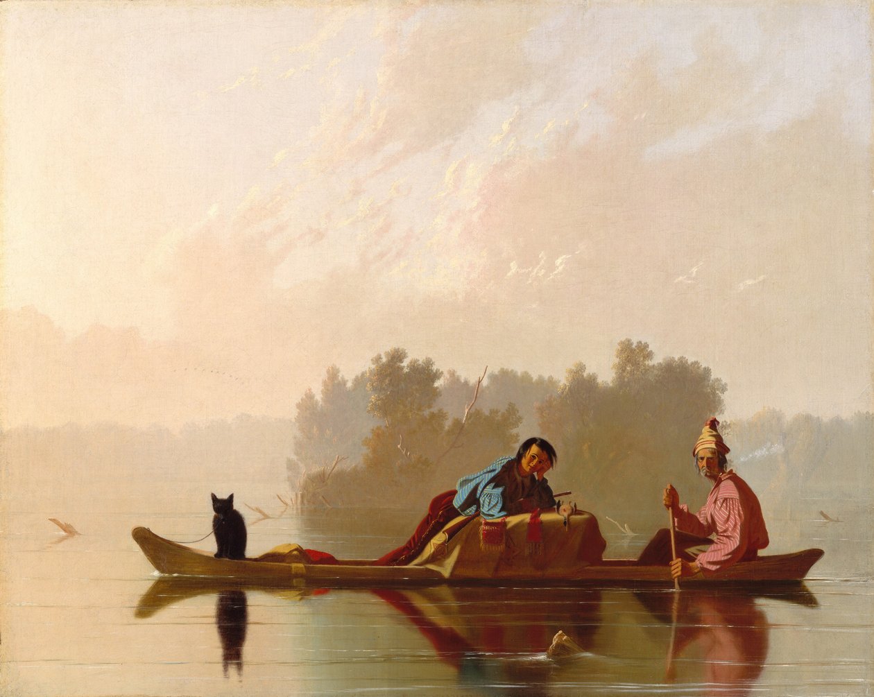 Turkiskauppiaat laskeutuvat Missouriin tekijältä George Caleb Bingham