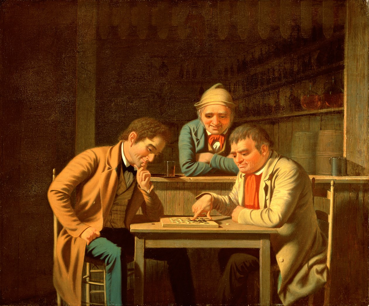 Tammipelaajat, 1850 tekijältä George Caleb Bingham