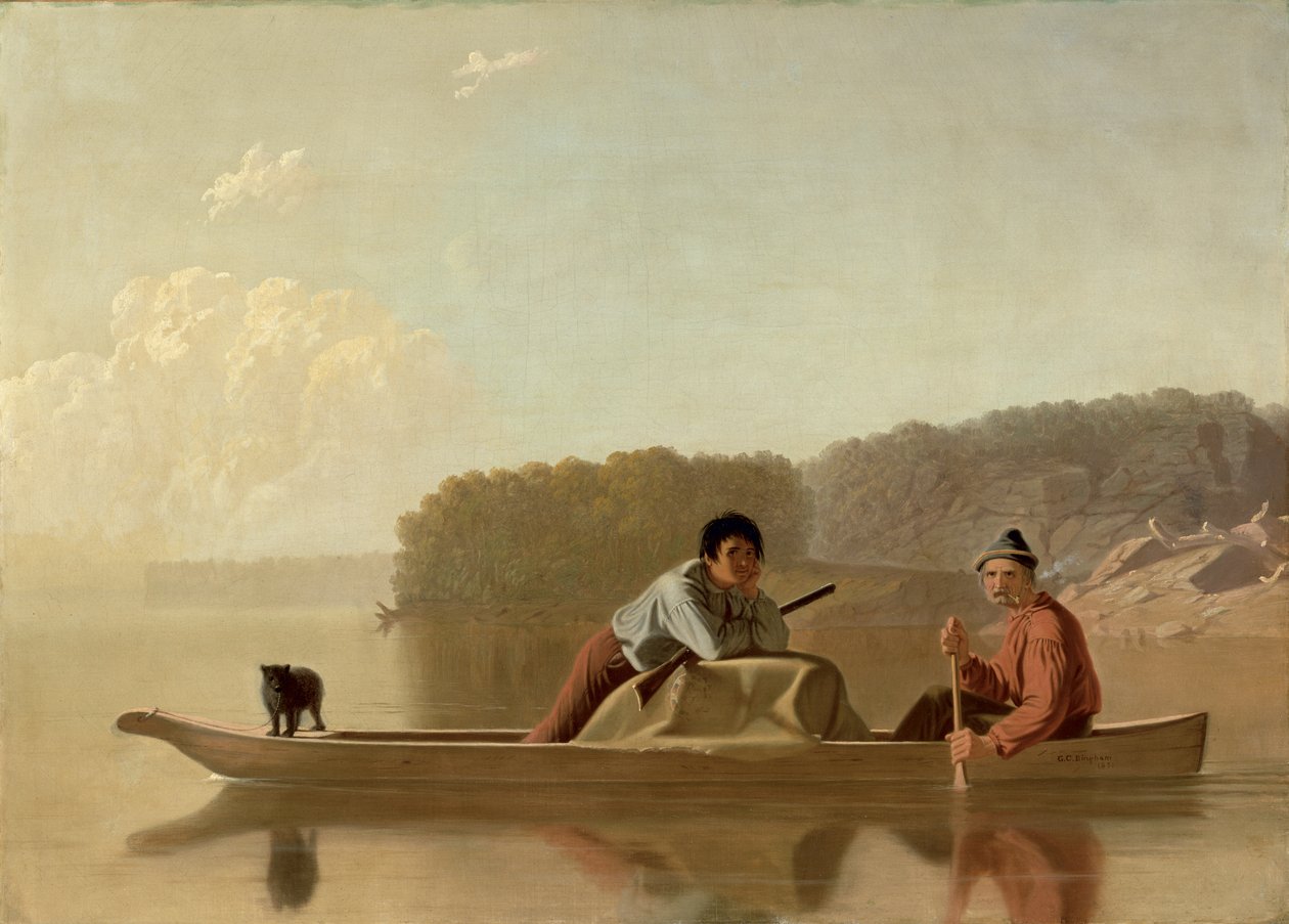 Huonekalut ja erilaiset esineet 1100- ja 1300-luvuilta tekijältä George Caleb Bingham