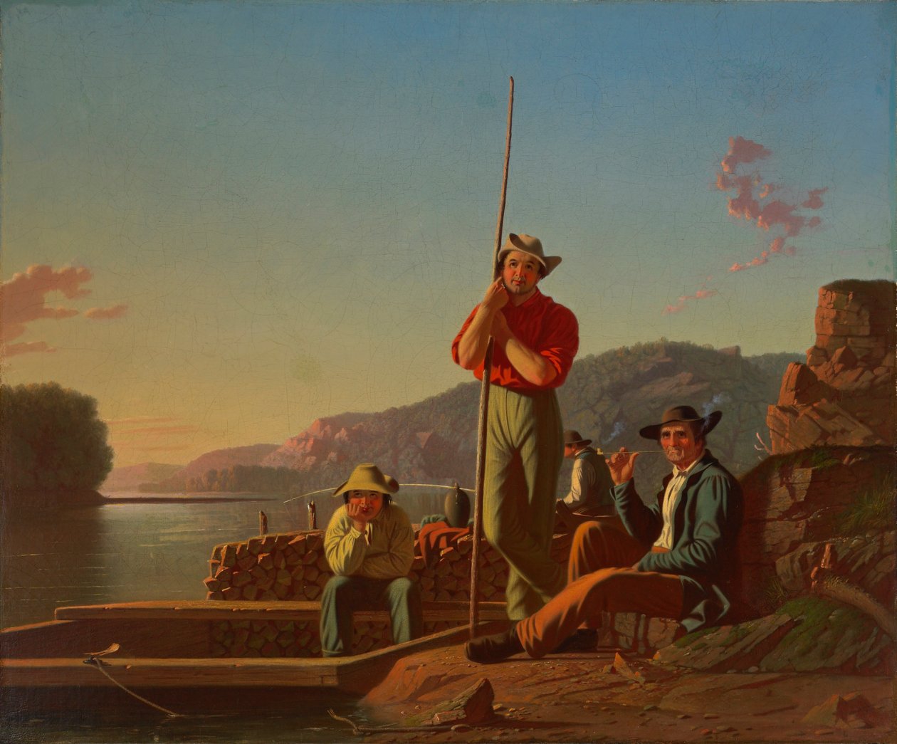 Puuvene tekijältä George Caleb Bingham