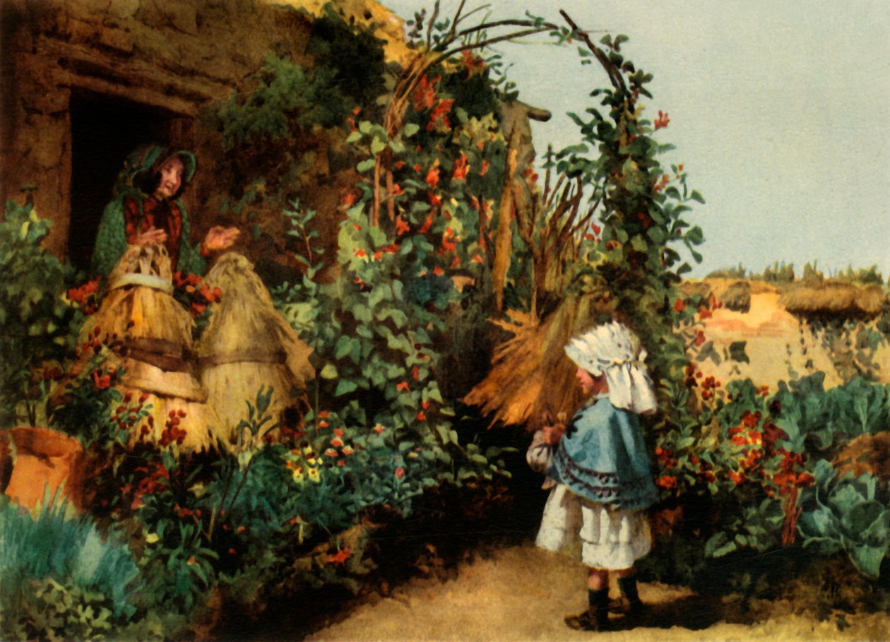 "Mökkipuutarha Staplefordissa, Wiltshiressä", 1886, 1944. tekijältä George Carline