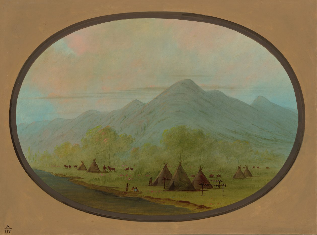 Pieni variskylä, 18551869. tekijältä George Catlin