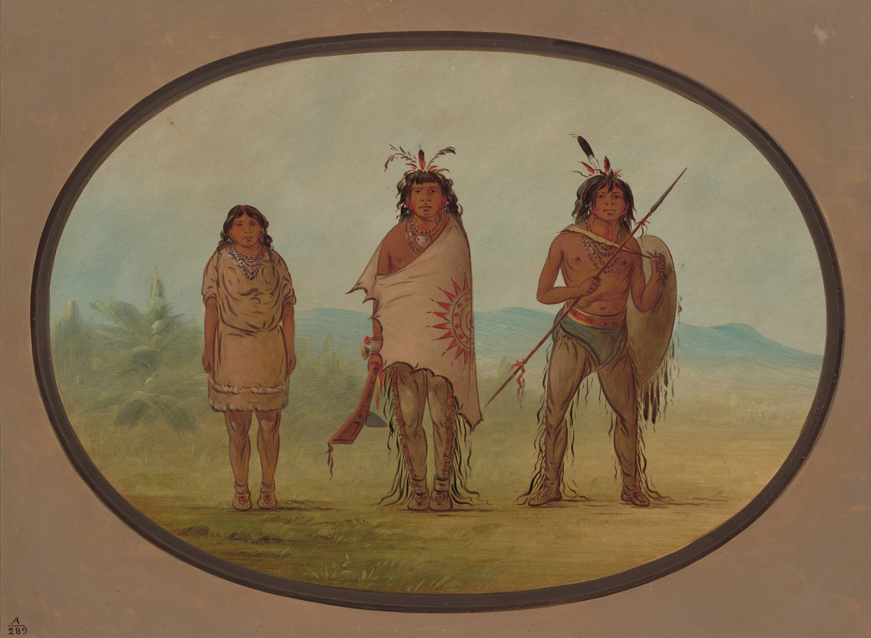 Yuma-päällikkö, hänen tyttärensä ja soturi, 18551869. tekijältä George Catlin