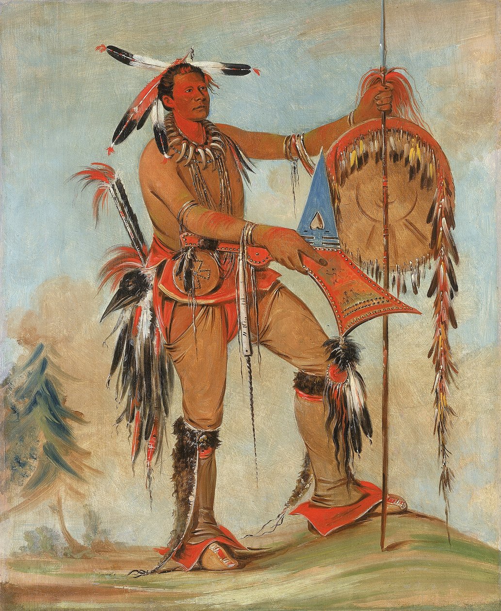 Ah-móu-a, Valas, yksi Kee-o-kúkin pääurhoista. tekijältä George Catlin