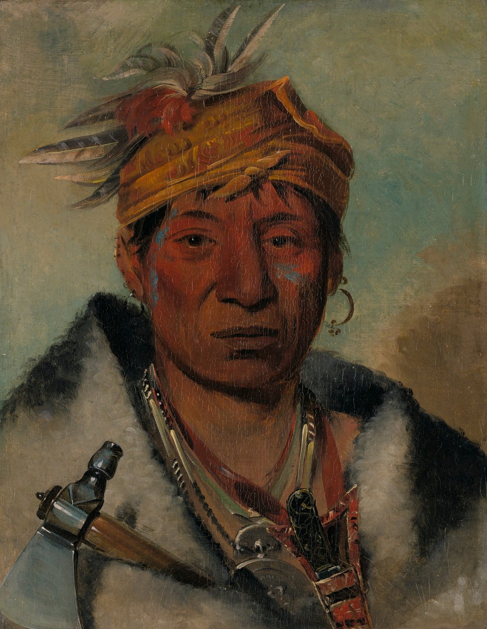 Ah-yaw-ne-tak-oar-ron, Soturi tekijältä George Catlin