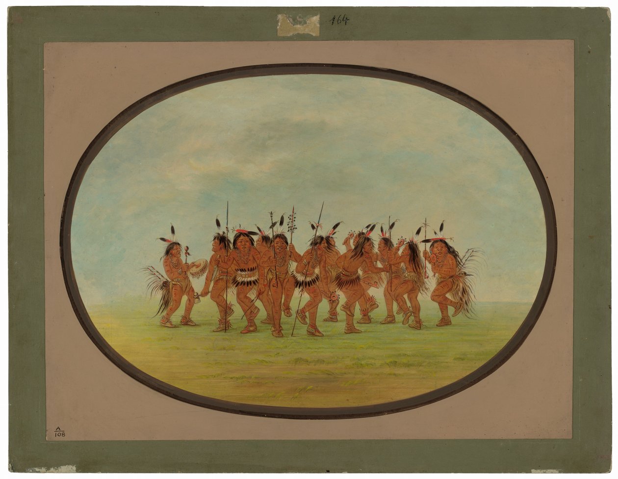Hauska tanssi - Sioux tekijältä George Catlin