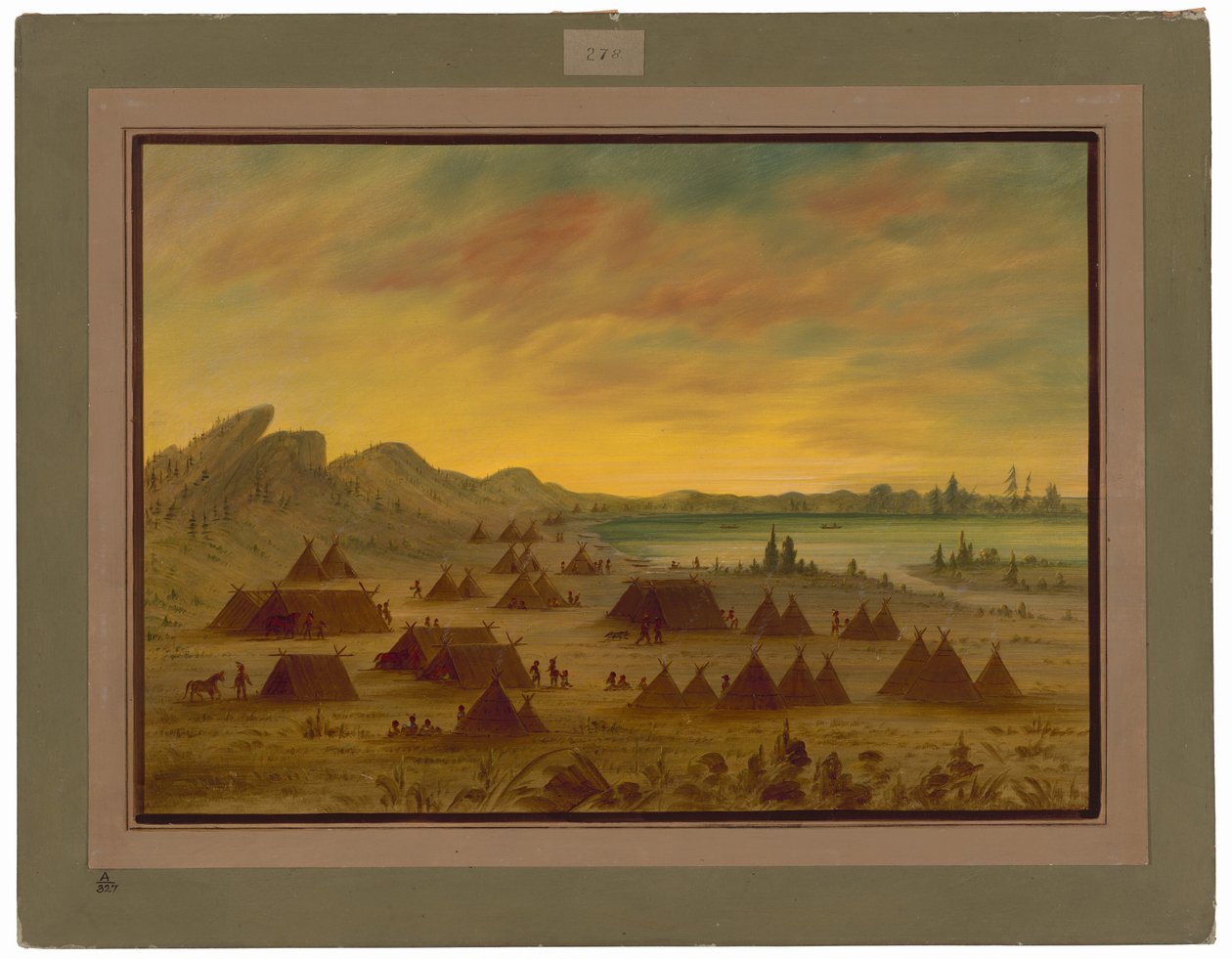 Apassikylä tekijältä George Catlin