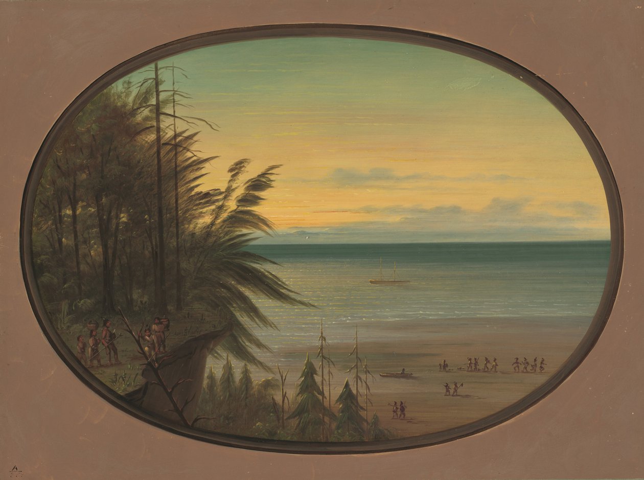 Intialaiset tikkaat - Nayas Indians, 18551869. tekijältä George Catlin